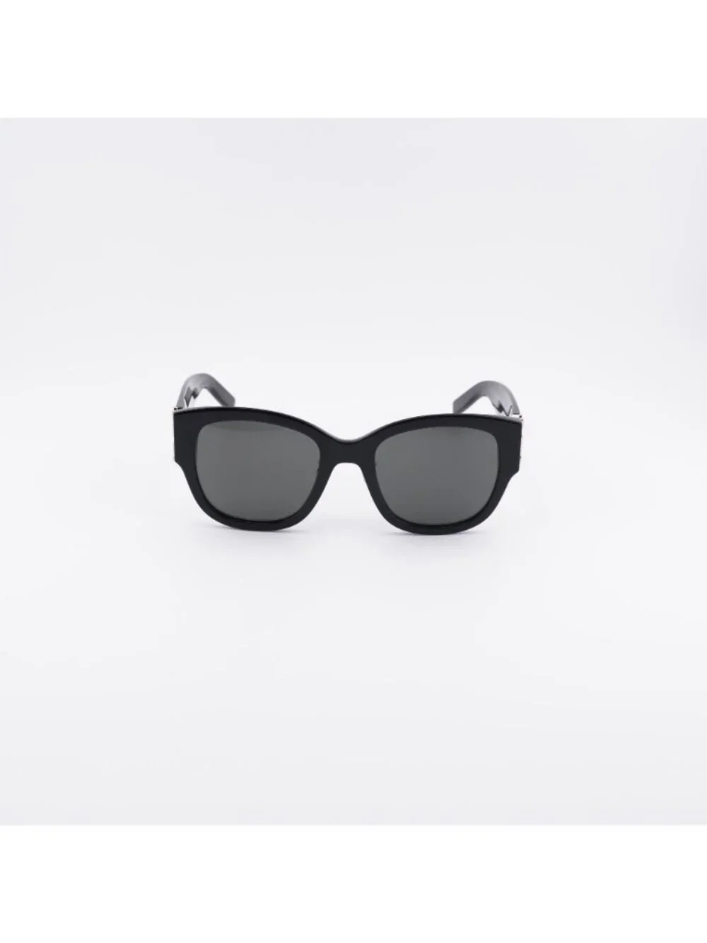 Saint Laurent SLM95/K 001 Sunglasses Black Square Frame, Grey Lenses